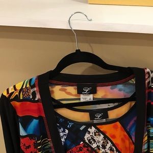 Multi colored lightweight tank and jacket.